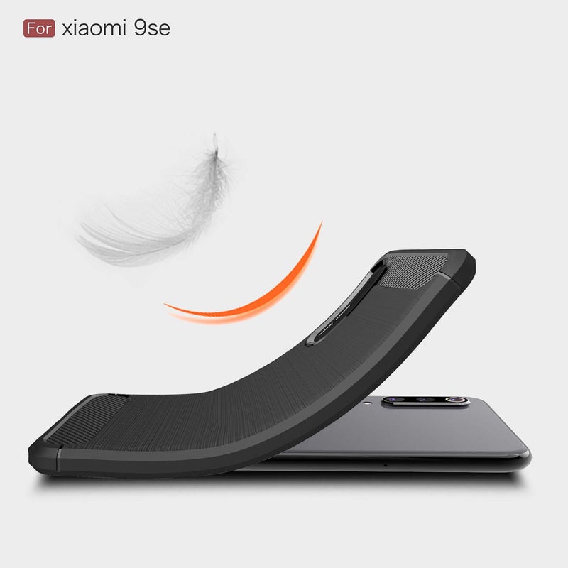 CruzerLite Case Compatible with Xiaomi Mi 9 SE Case, Carbon Fiber Shock Absorption Slim Case for Xiaomi Mi 9 SE ((Black) - Image 5
